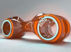  Digital Art Orange Tron