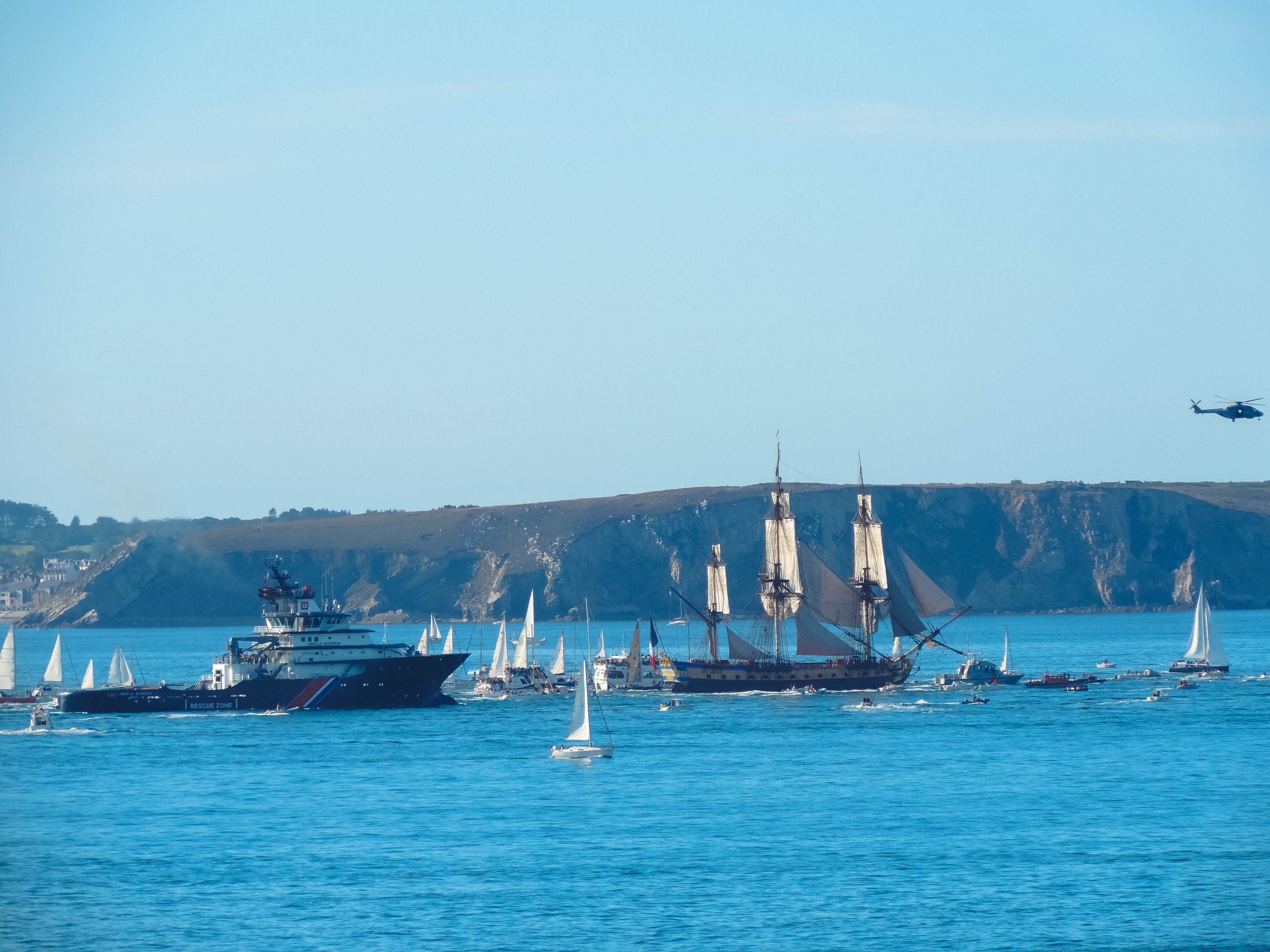 Fonds d'cran Bateaux Divers Dpart Hermione