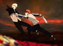  Manga Fate Stay Night UBW Shirou VS Gilgamesh