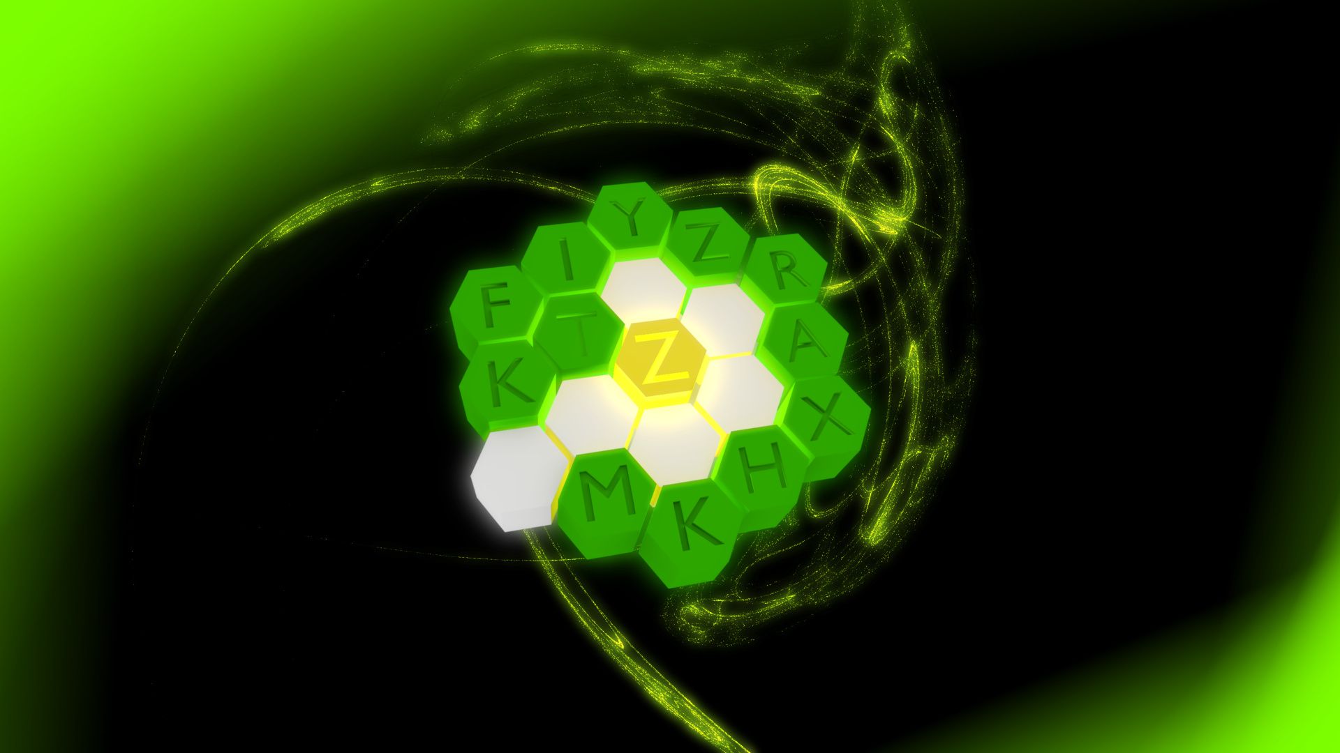 Wallpapers Digital Art 3D - Blender Hexagon Sun