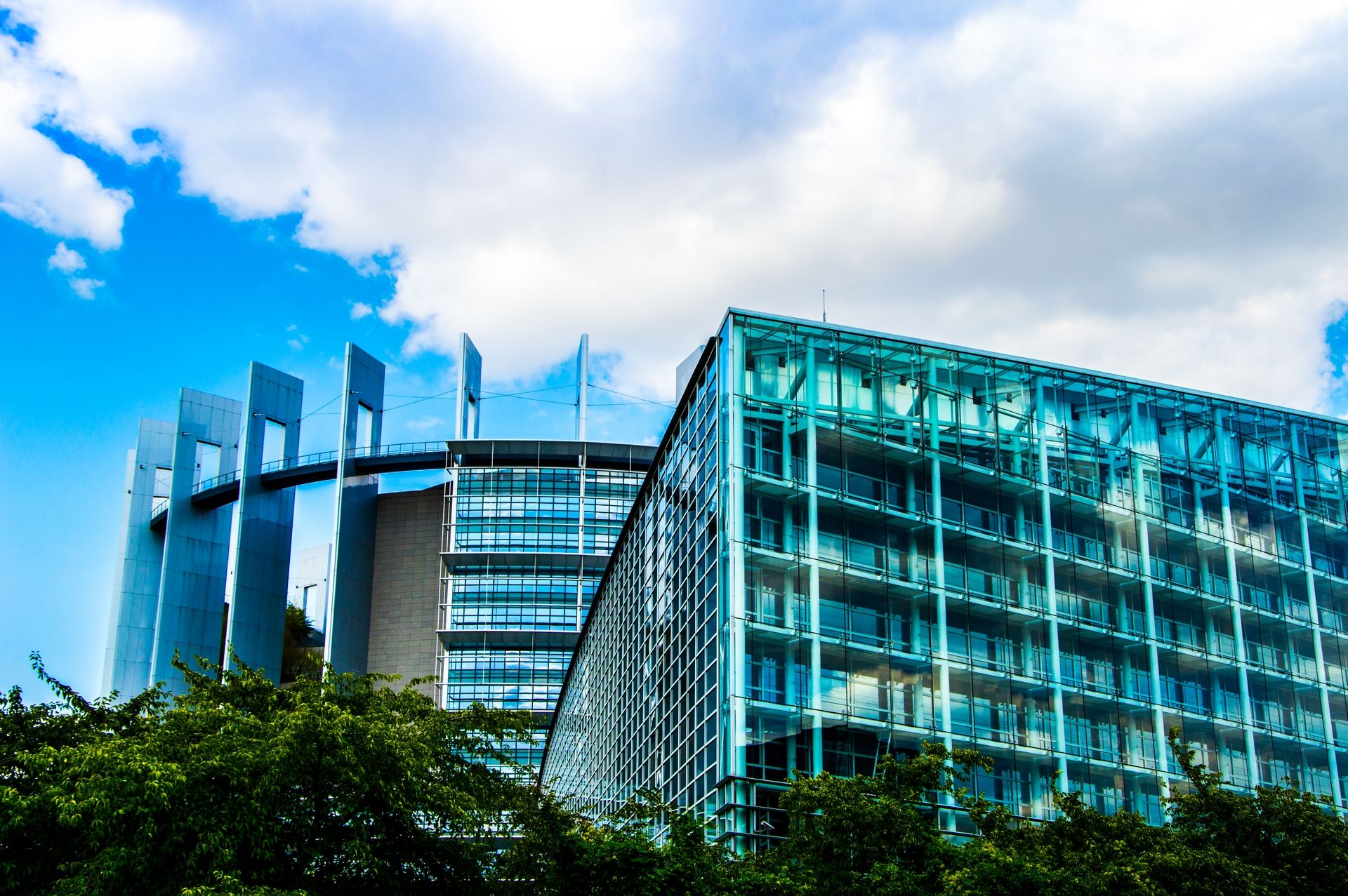 Wallpapers Constructions and architecture Administrative buildings Parlement de strasbourg travelling 1