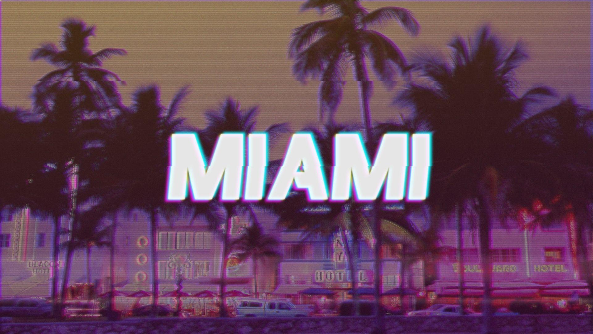 Fonds d'cran Voyages : Amrique du nord Etats-Unis > Miami Miami 80's Retro VHS