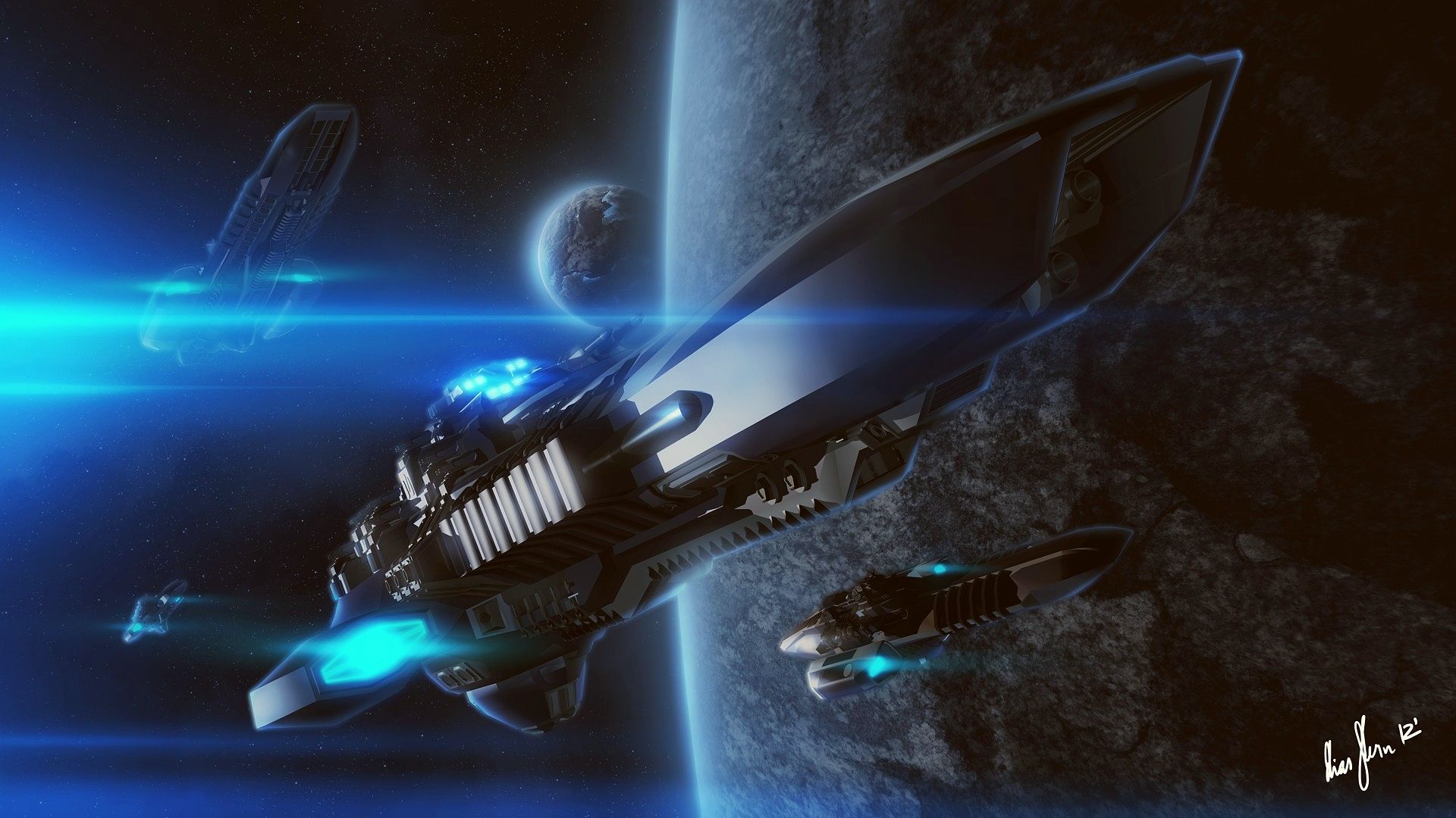 Wallpapers Fantasy and Science Fiction Spaceships 