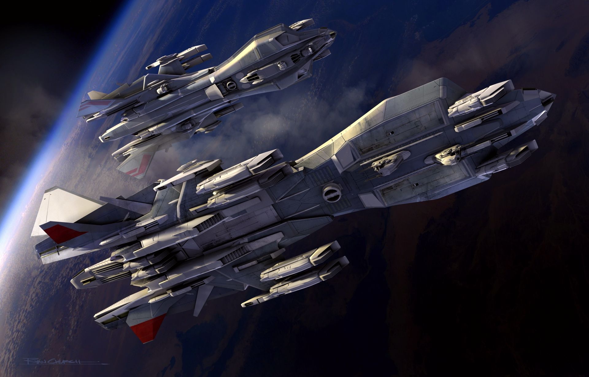 Wallpapers Fantasy and Science Fiction Spaceships 