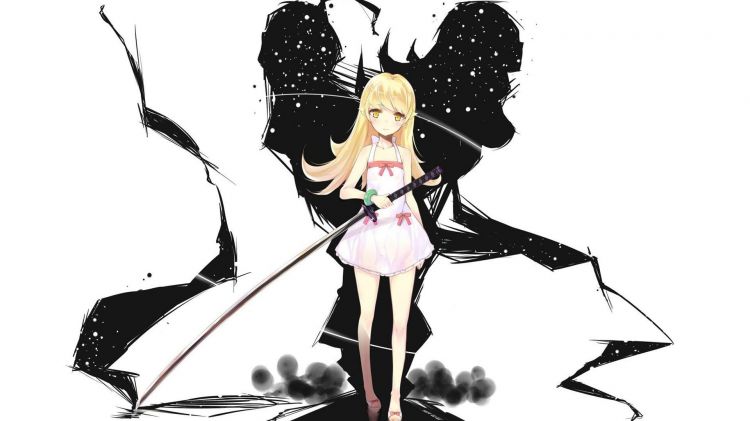 Fonds d'cran Manga Bakemonogatari Shinobu Oshino