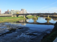  Nature L'Adour à Dax avec le vieux pont