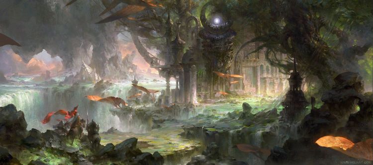 Fonds d'cran Fantasy et Science Fiction Paysages Fantasy Wallpaper N422397