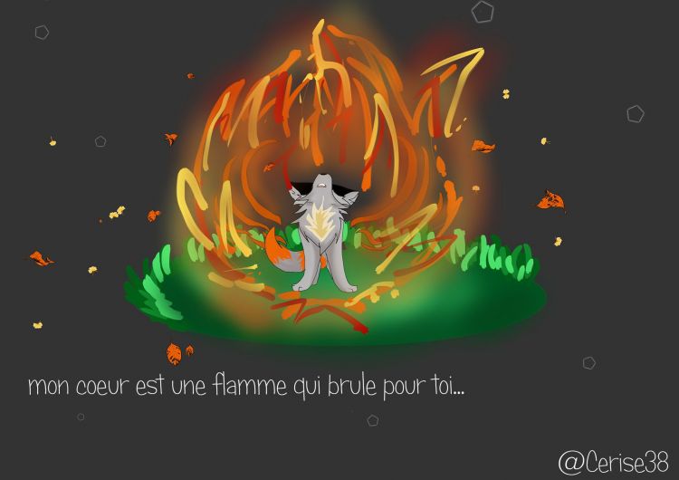 Fonds d'cran Art - Numrique Animaux Fire