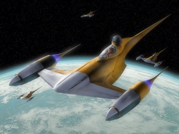 Wallpapers Movies Star Wars : Episode I - The Phantom Menace Starfighter