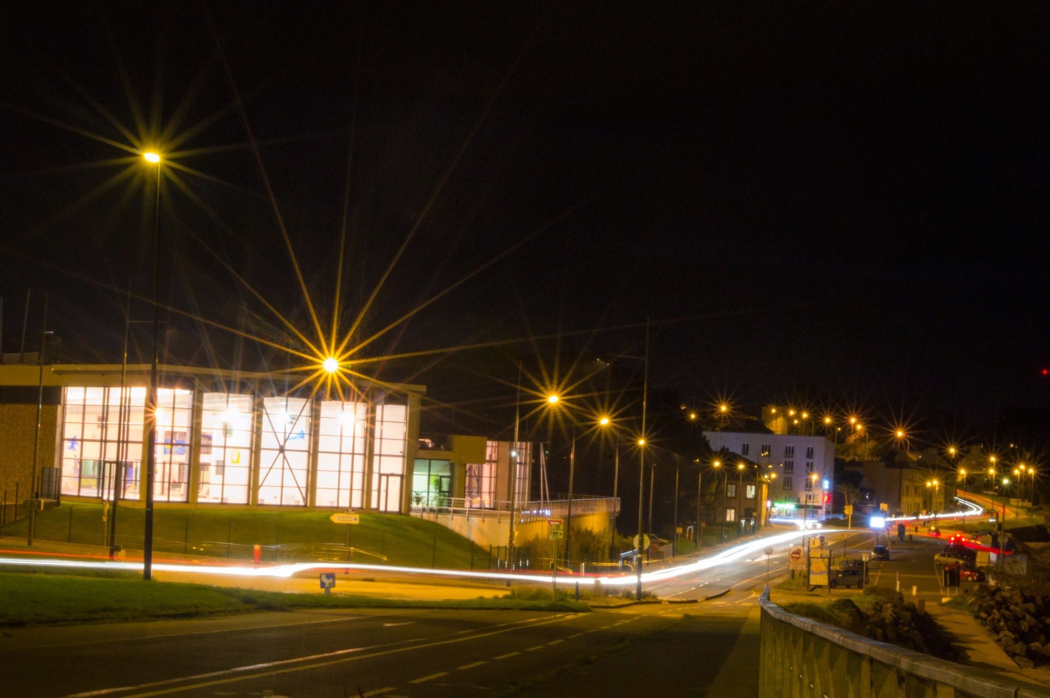 Fonds d'cran Voyages : Europe France > Bretagne Brest By Night