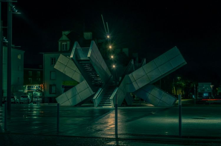 Fonds d'cran Voyages : Europe France > Bretagne Brest By Night