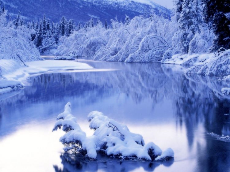 Wallpapers Nature Saisons - Winter Blue-Winter-Season