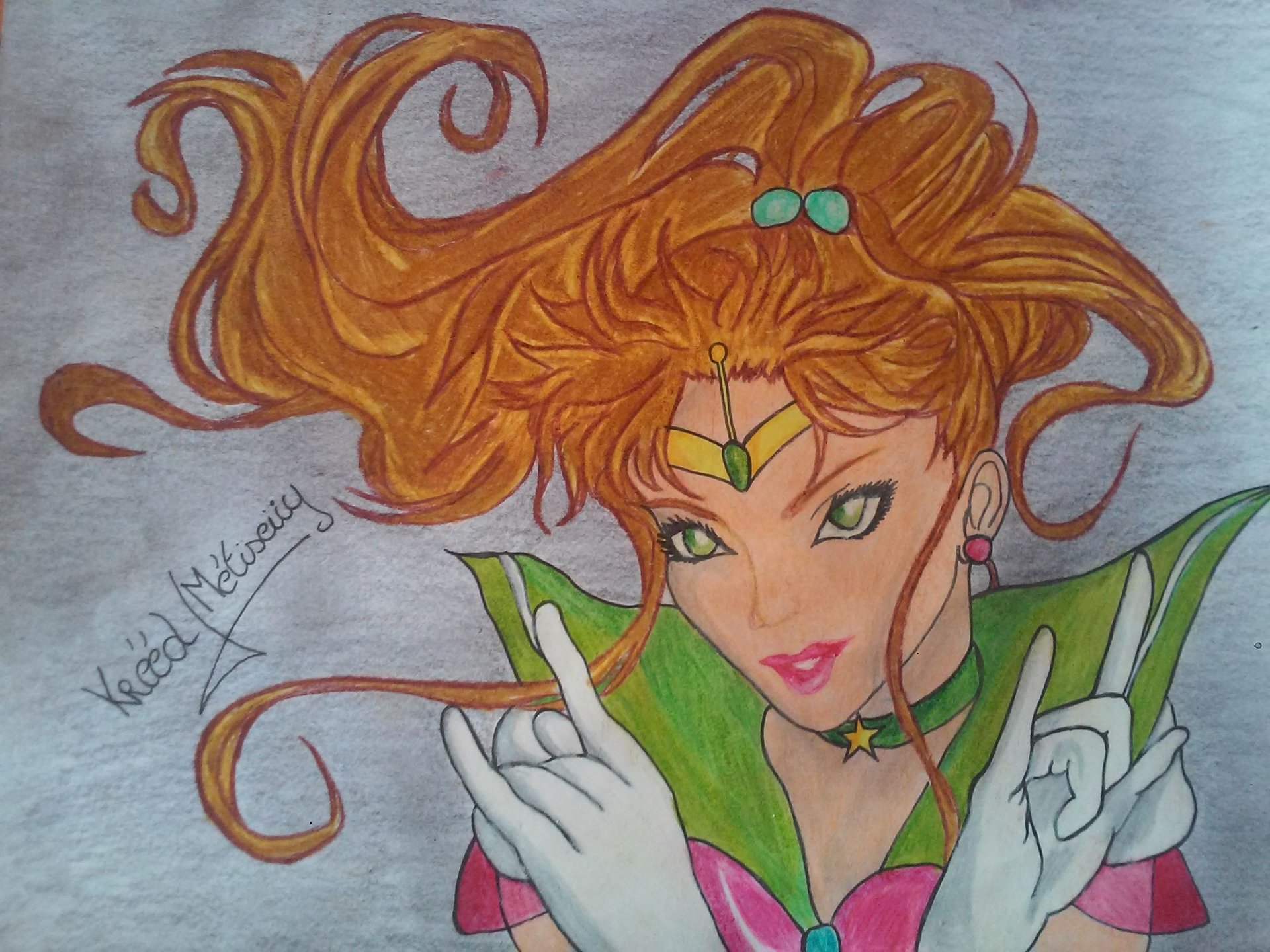 Fonds d'cran Art - Crayon Manga - Sailor Moon SAILOR JUPITER