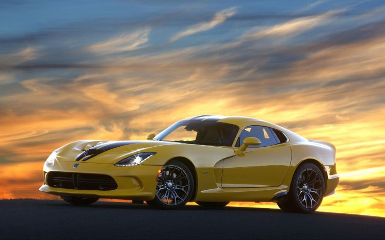 Wallpapers Cars Dodge 2014-SRT-Viper-Yellow