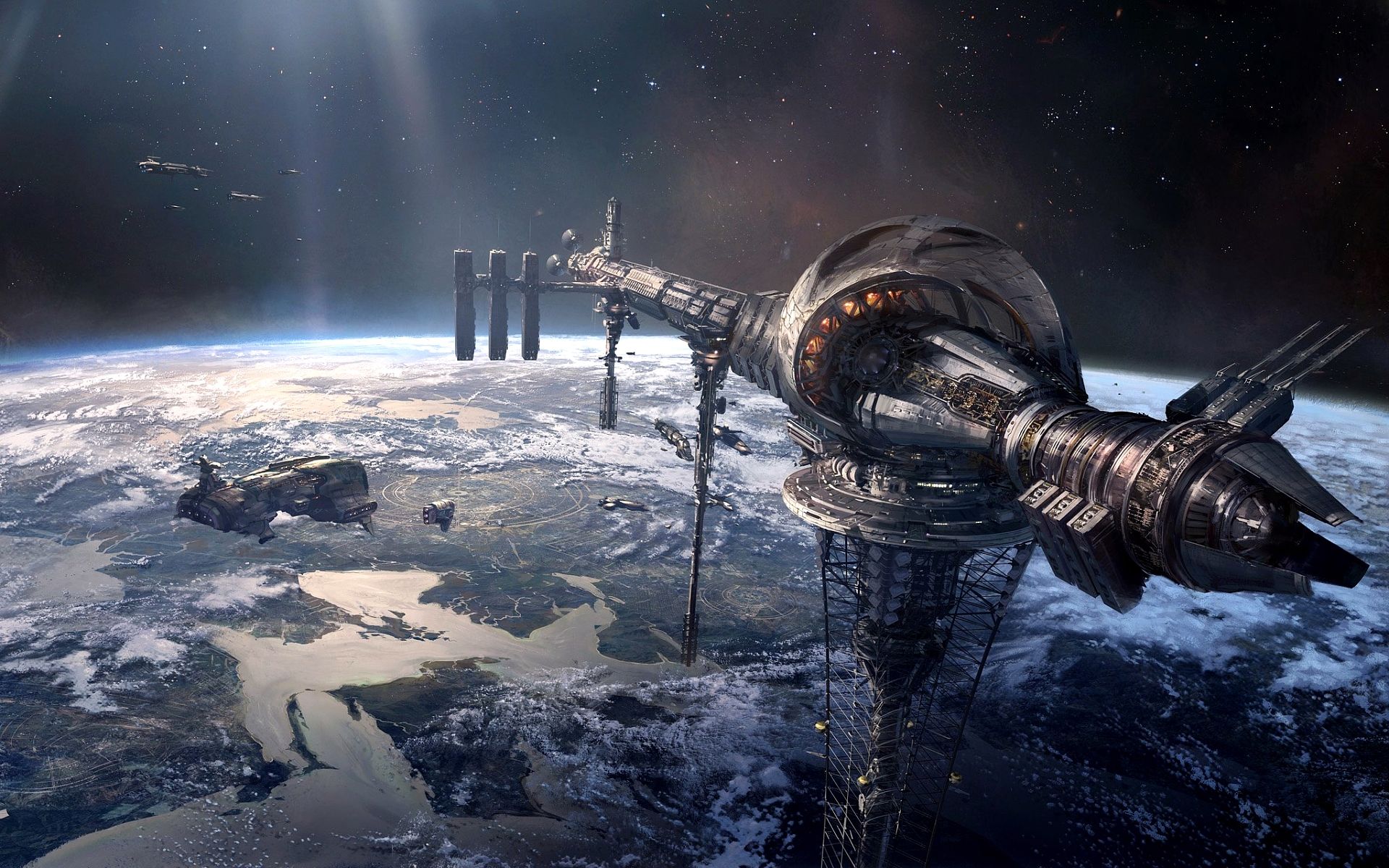 Wallpapers Fantasy and Science Fiction Spaceships 