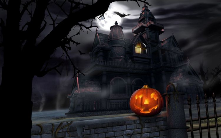 Wallpapers Digital Art Hollidays - Halloween halloween_pumpkin_lantern_house