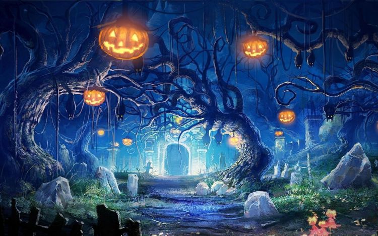 Wallpapers Digital Art Hollidays - Halloween halloween_holiday_castle