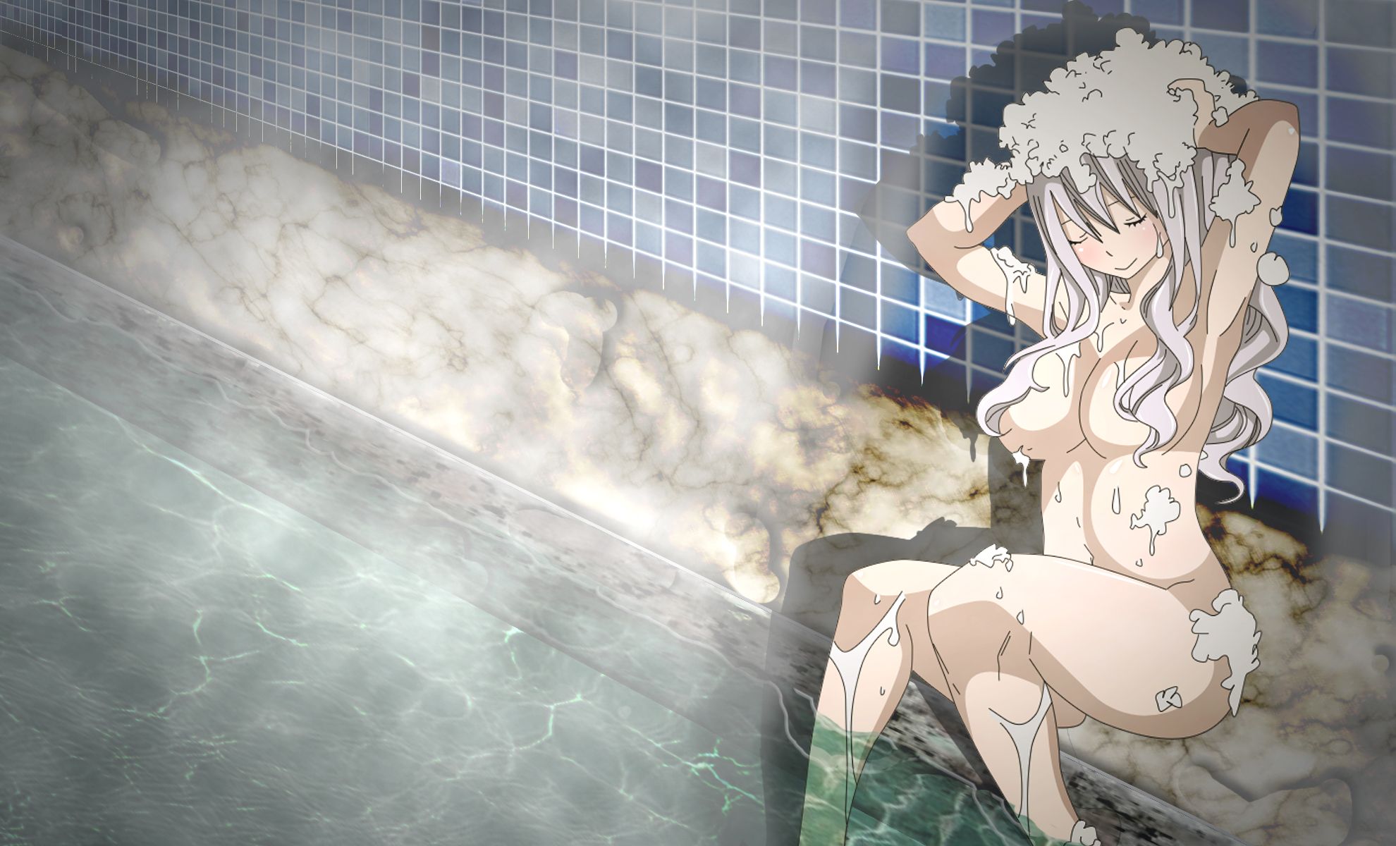 Fonds d'cran Manga Fairy Tail Mirajane bath time