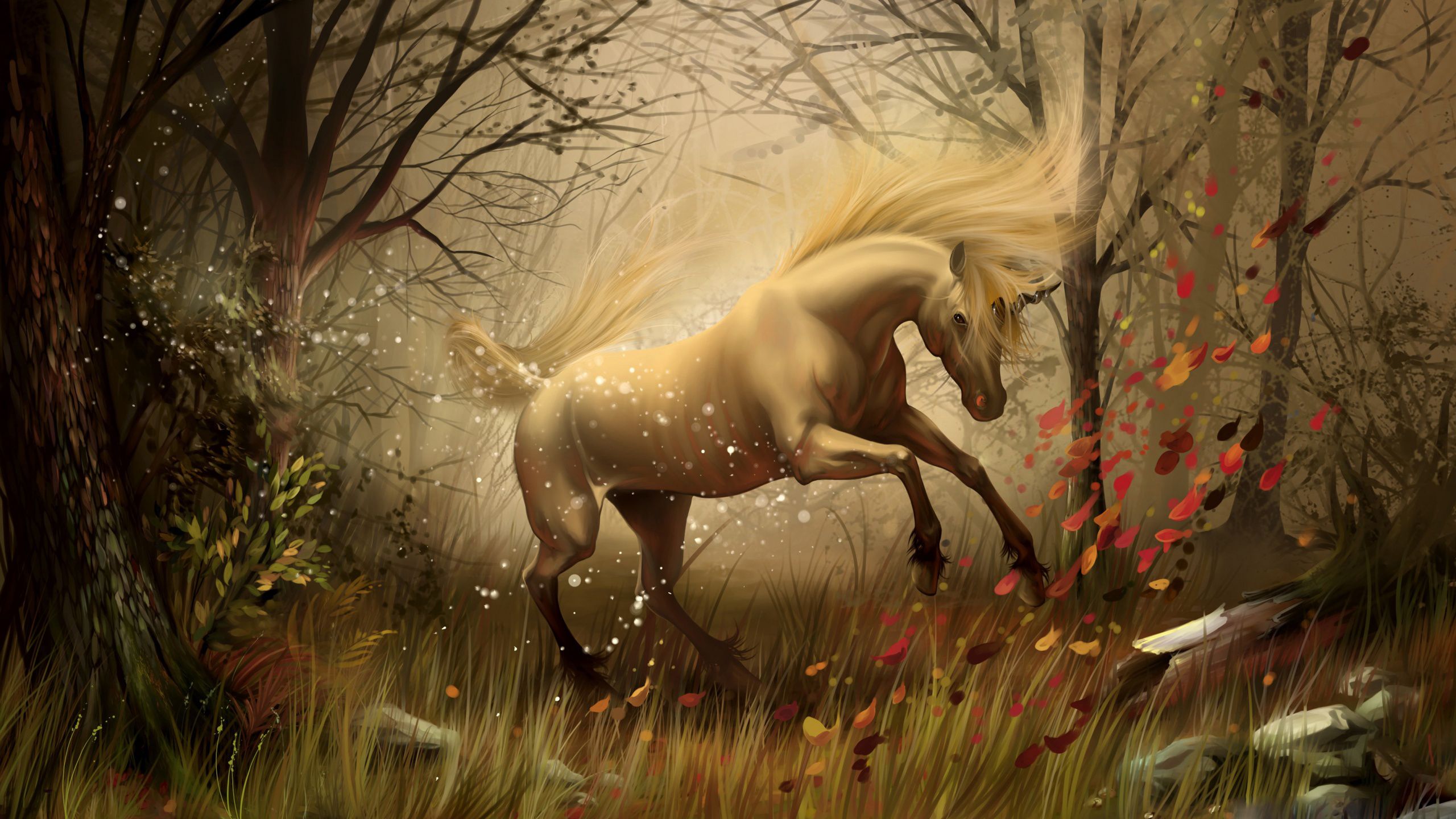 Wallpapers Fantasy and Science Fiction Creatures : Unicorns - Pegasus 