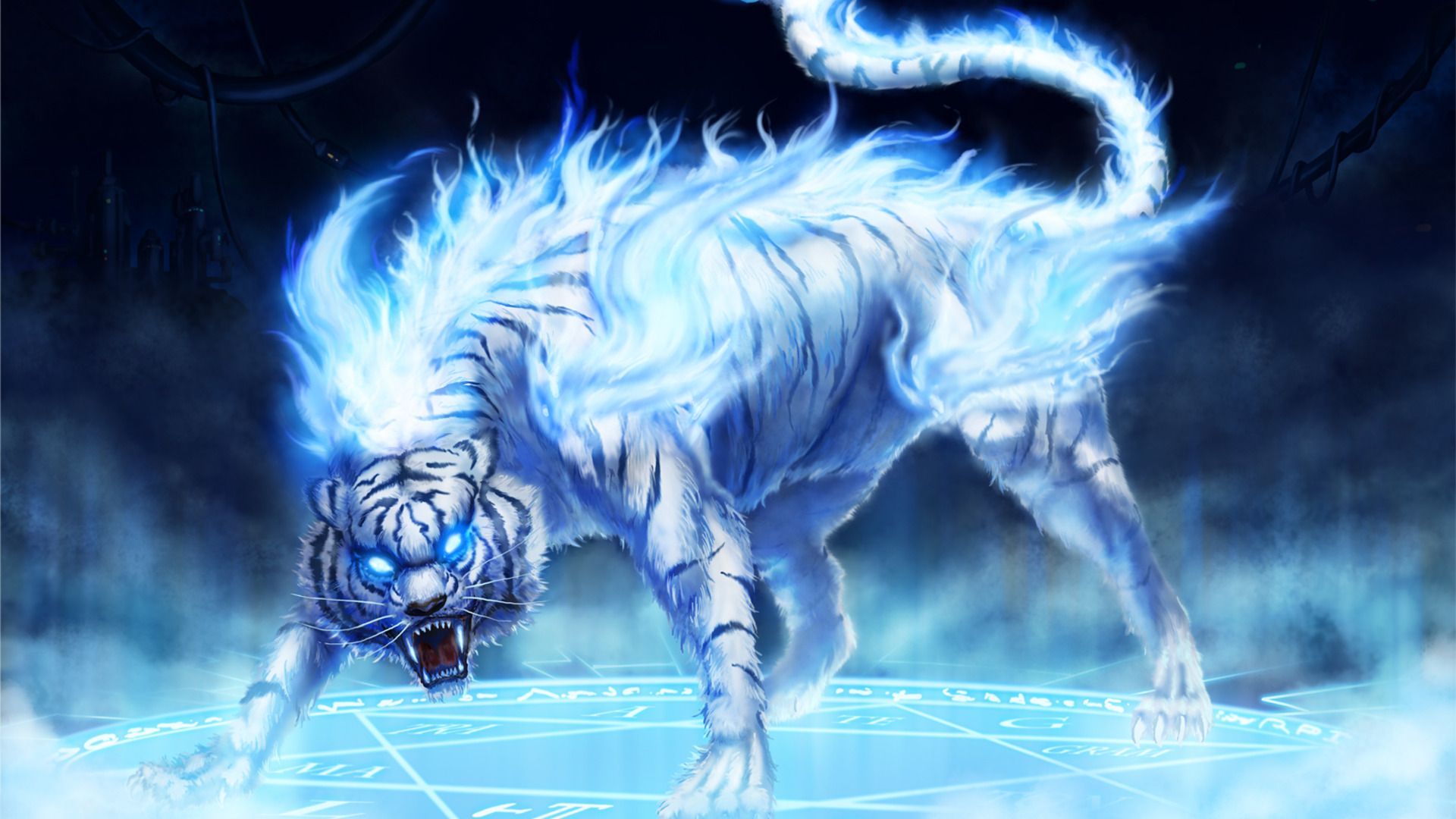 Wallpapers Fantasy and Science Fiction Winged Lions - Tigers 