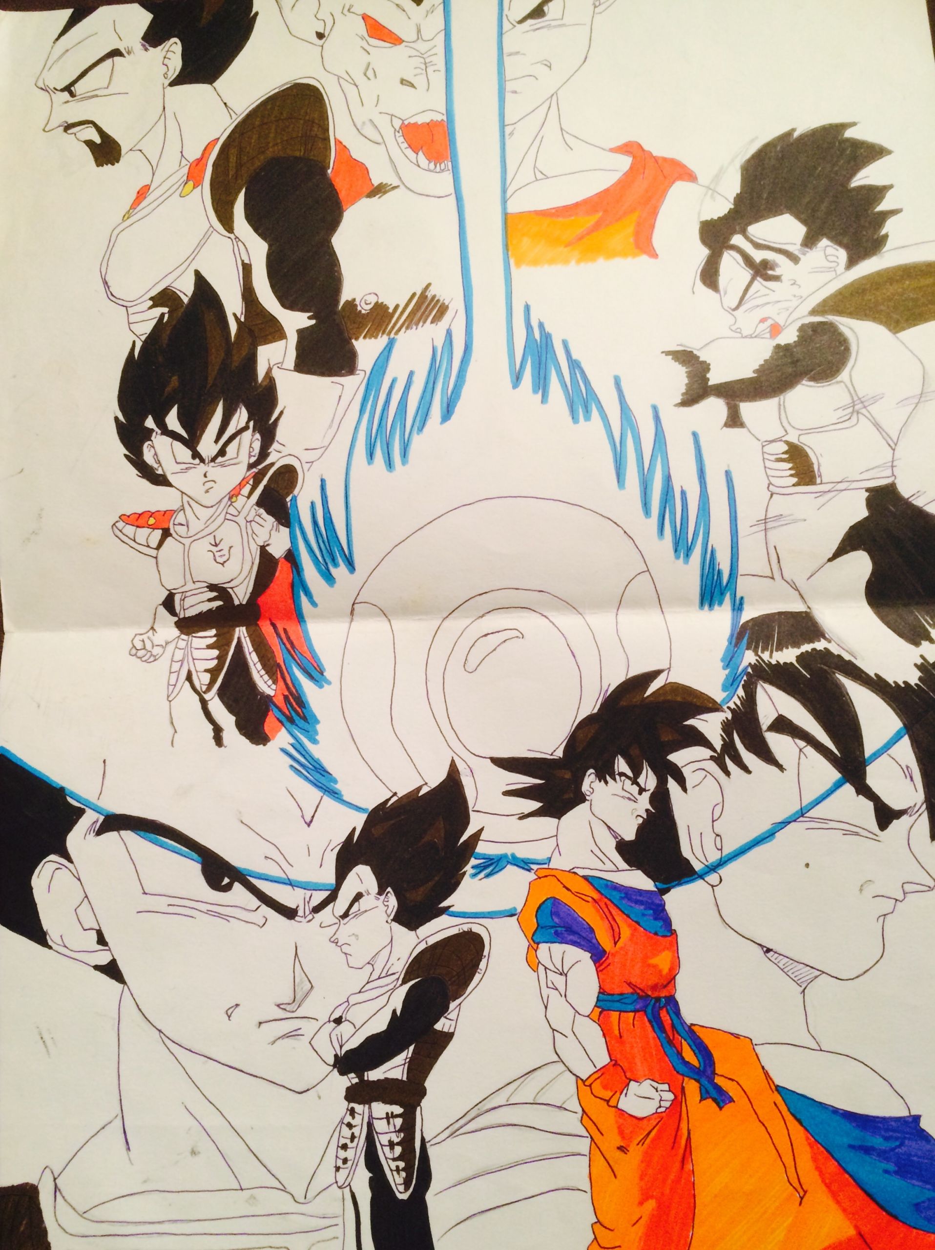 Fonds d'cran Art - Crayon Manga - Dragon Ball Z 