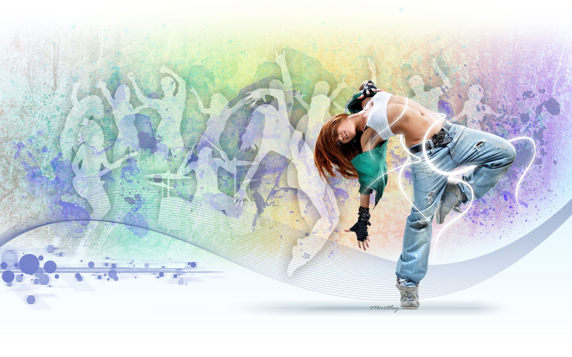 Wallpapers Digital Art Dance hip hop two