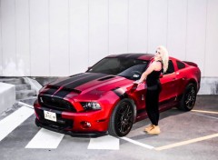  Cars Ford Mustang Tattoo girl