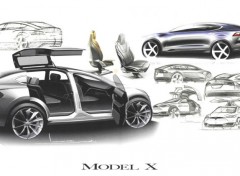  Voitures Tesla Model X - Sketch