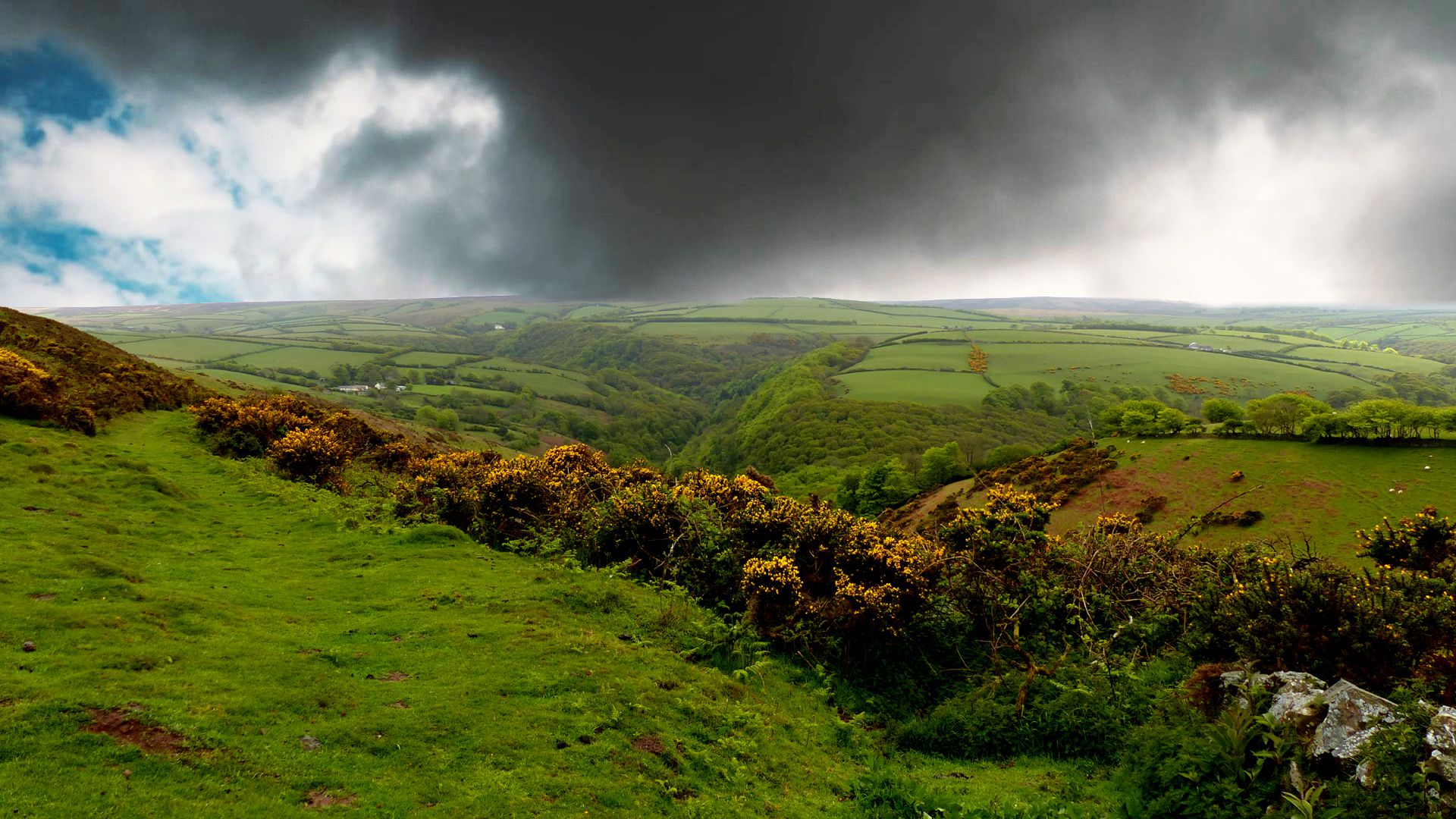 Wallpapers Trips : Europ Great Britain Tempte sur Exmoor