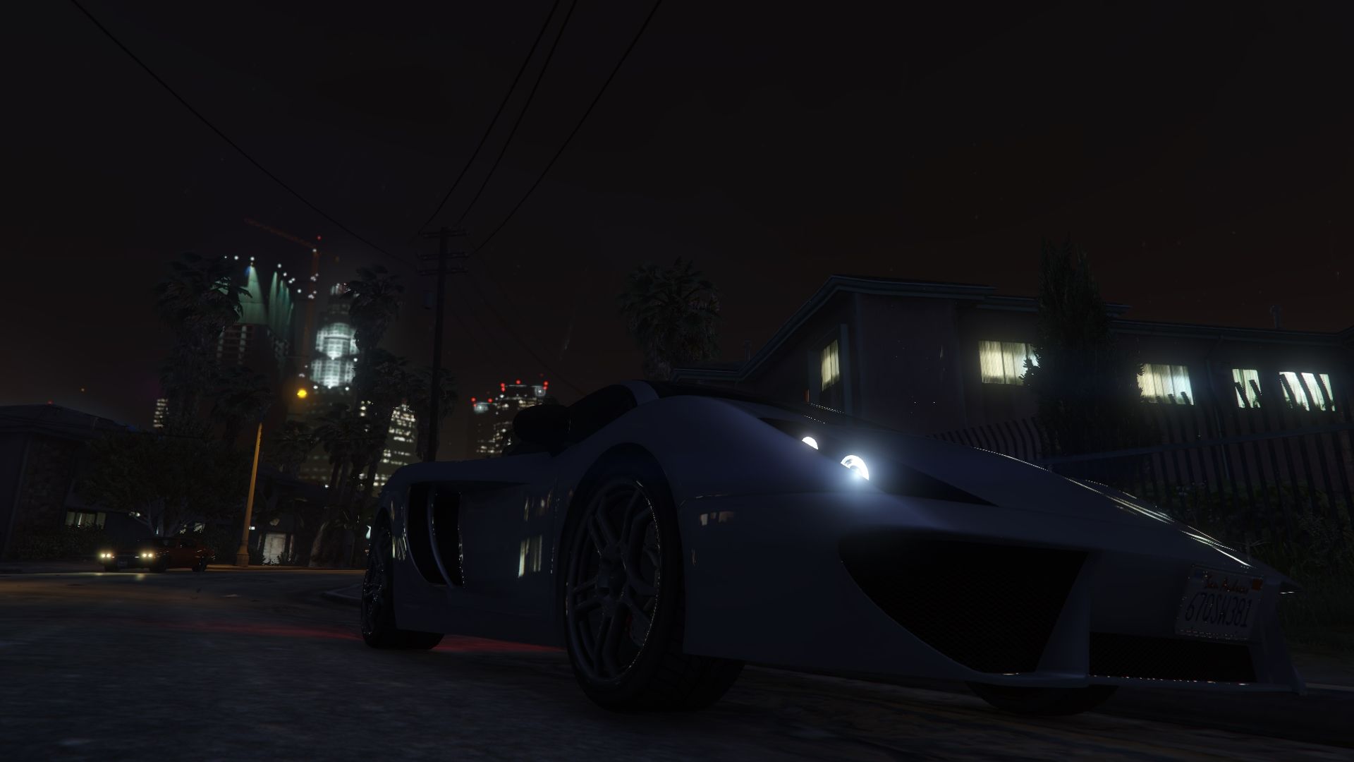 Wallpapers Video Games GTA 5 GTA V CarNight