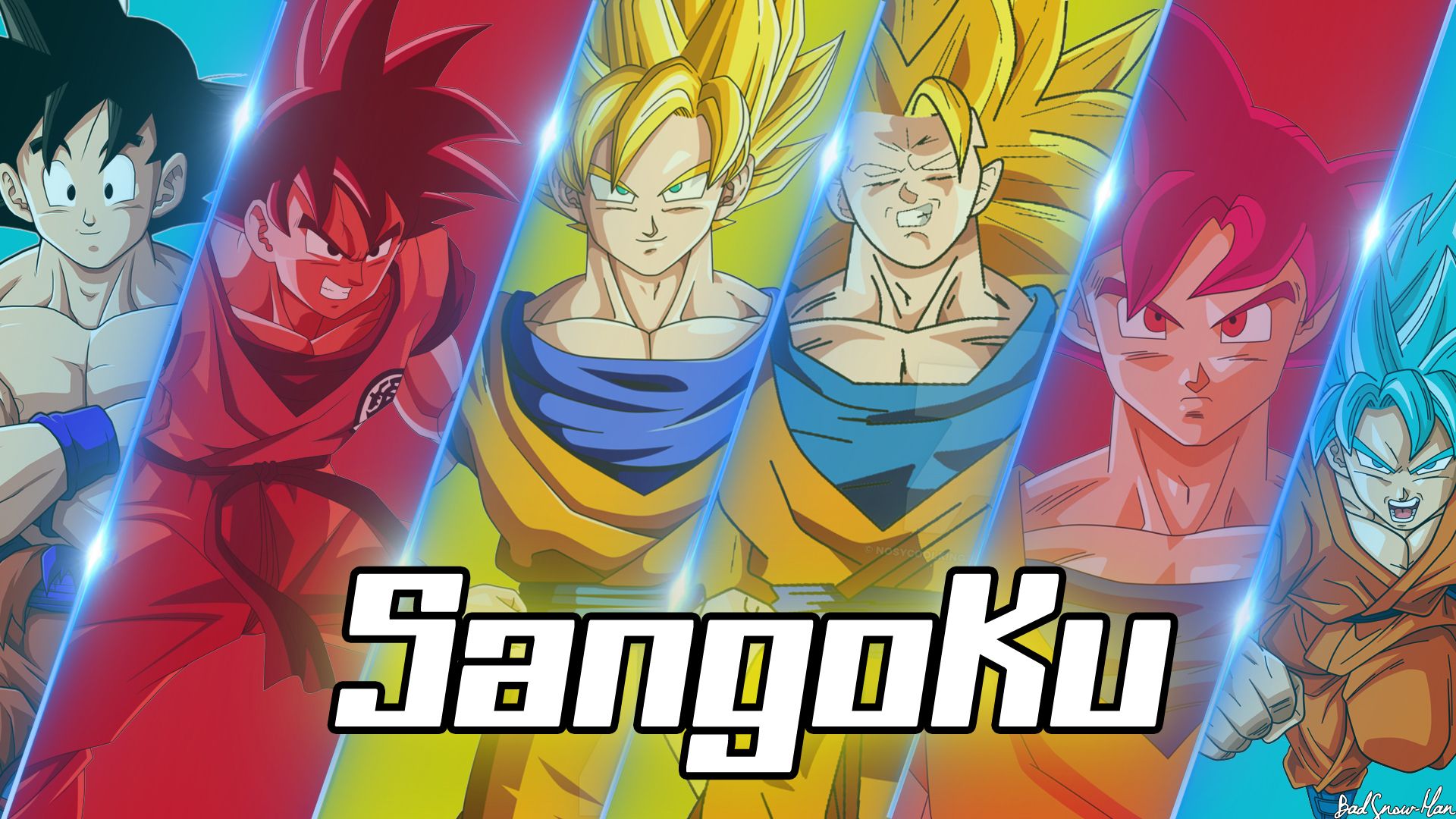 Fonds d'cran Manga Dragon Ball Z Sangoku