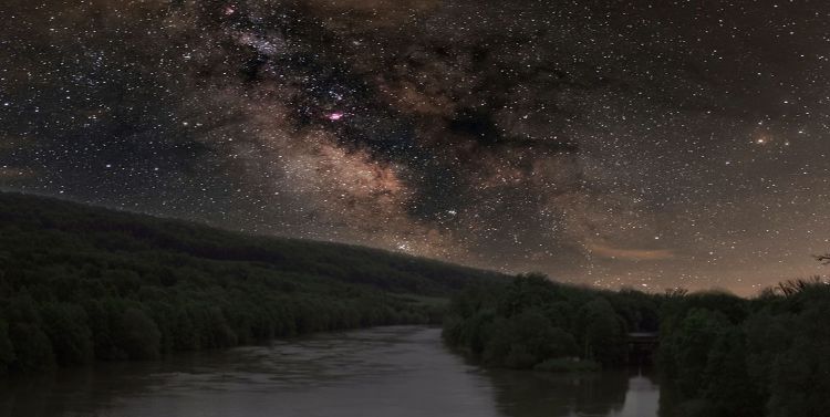 Fonds d'cran Espace Etoiles - Nbuleuses Ciel étoilé