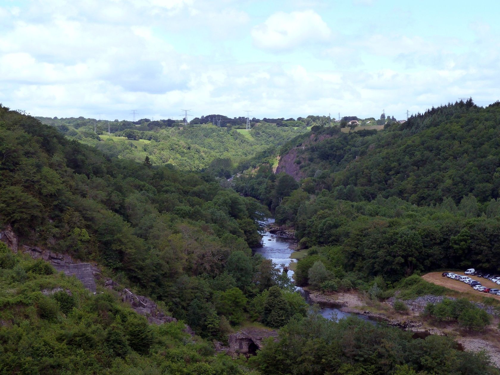 Wallpapers Nature Rivers - Torrents Vue du barrage d'EGUZON