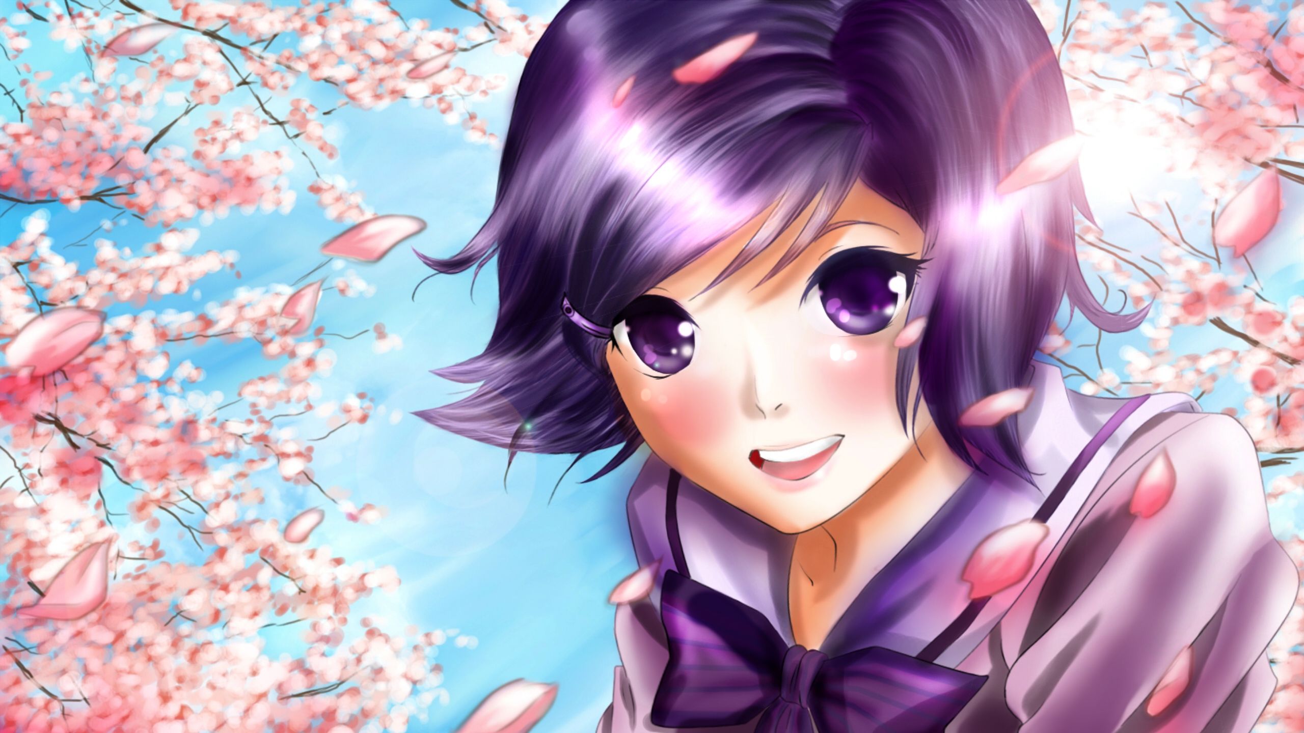 Wallpapers Digital Art Manga Purple