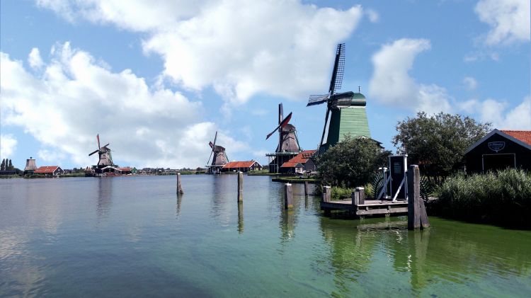 Wallpapers Trips : Europ Netherlands Moulins du "Zaanse Schans"