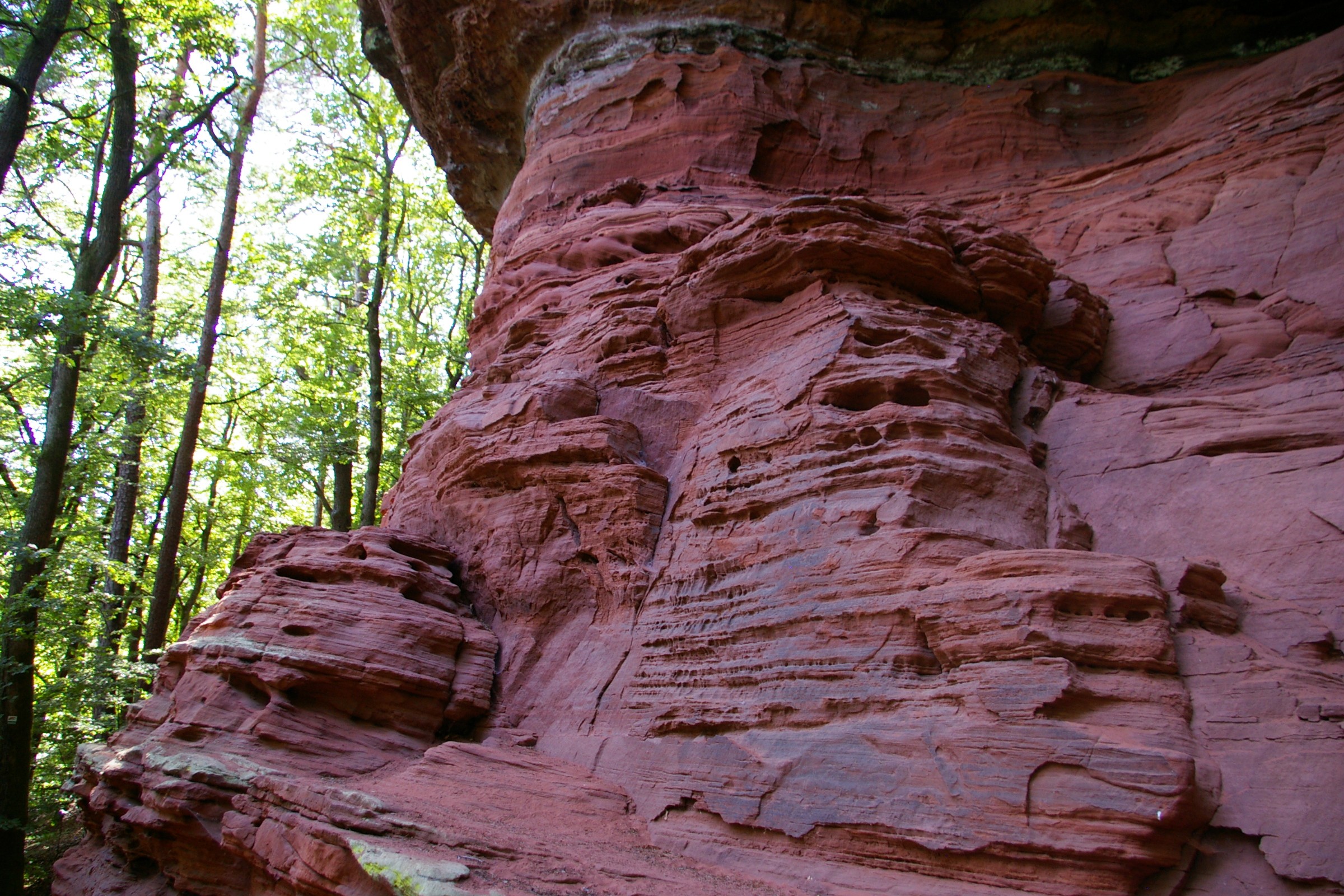 Fonds d'cran Nature Roches - Pierres - Sables pres de Bitche en Moselle entre frontire francaise et allemande l' Altschlossfelsen