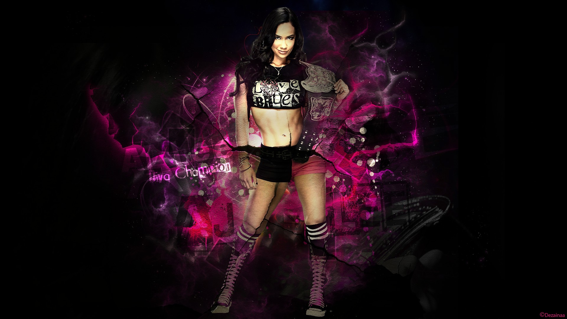 Wallpapers Sports - Leisures Catch AJ lee