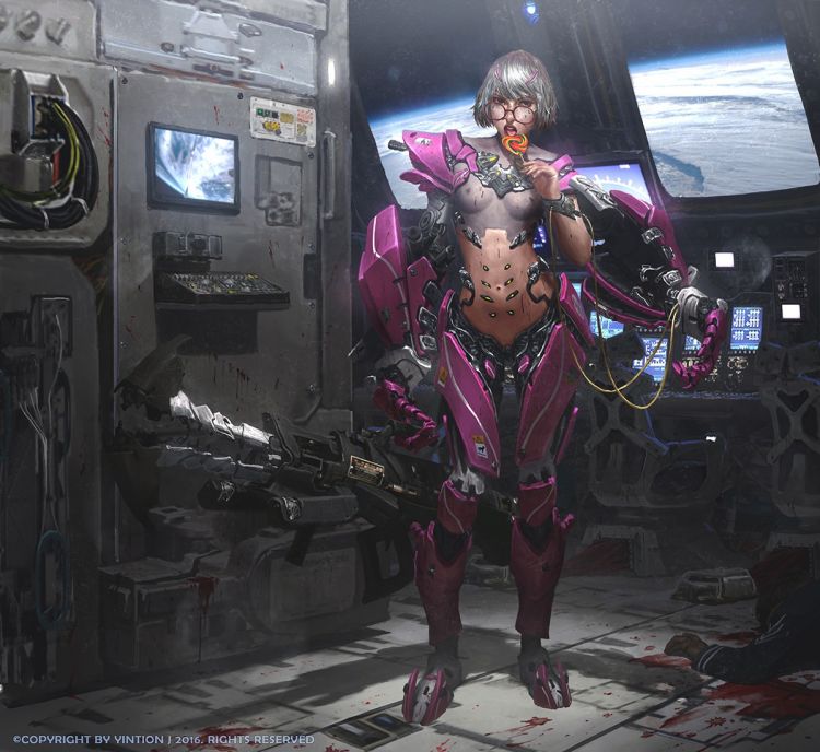 Fonds d'cran Fantasy et Science Fiction Cyborgs Wallpaper N436067