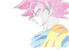  Art - Crayon Goku - God 1st Form