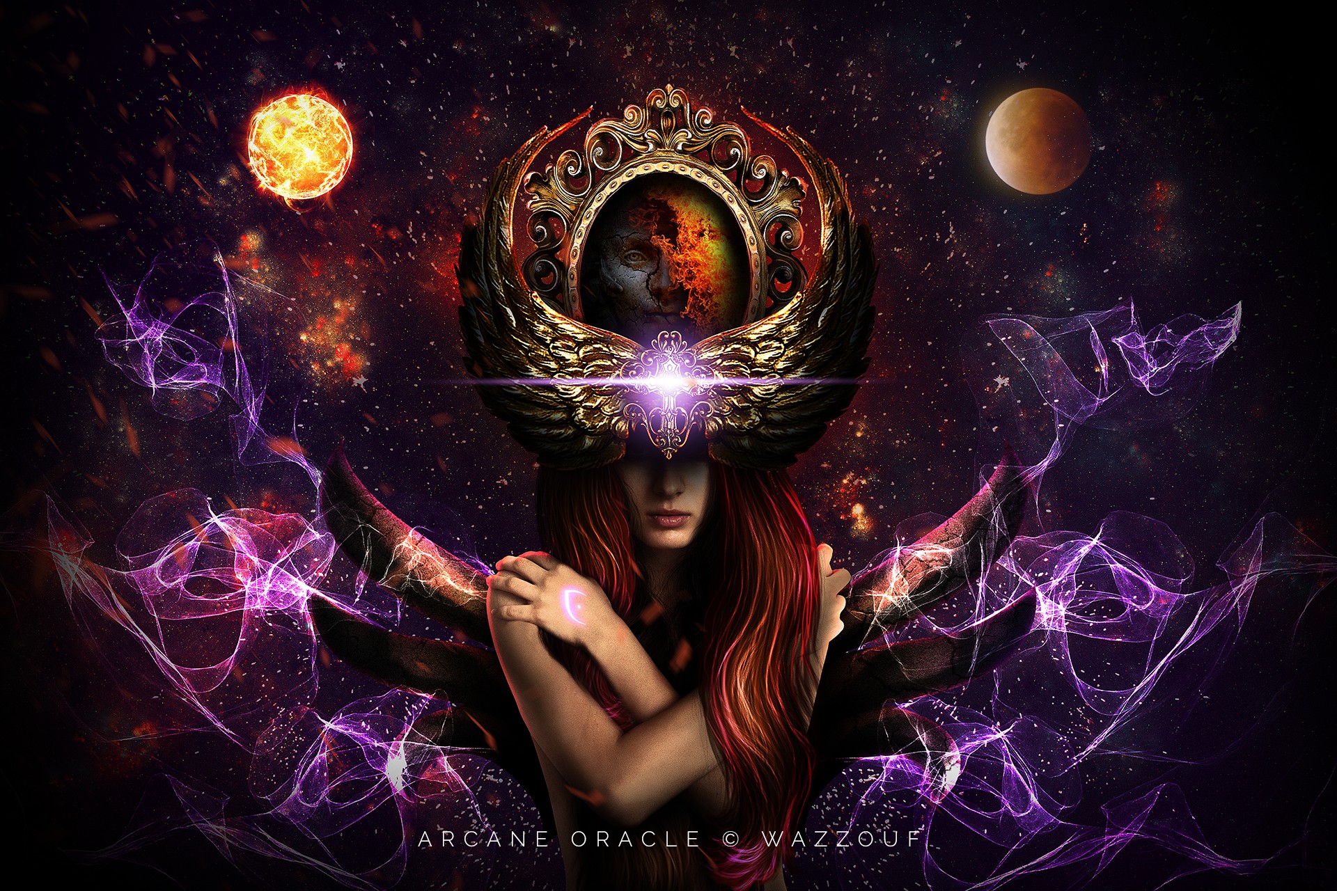 Fonds d'cran Fantasy et Science Fiction Dieux - Desses Arcane Oracle by Wazzouf