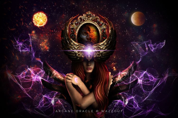 Fonds d'cran Fantasy et Science Fiction Dieux - Desses Arcane Oracle by Wazzouf