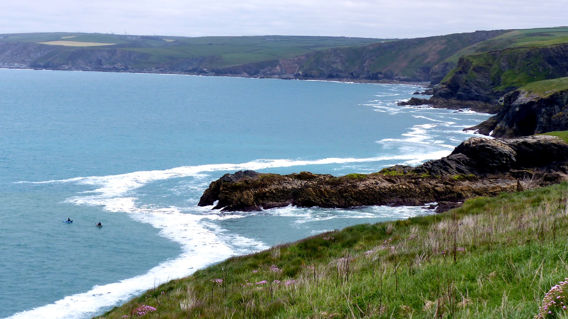 Fonds d'cran Voyages : Europe Grande-Bretagne La cte  proximite de Port Isaac (Cornwall)