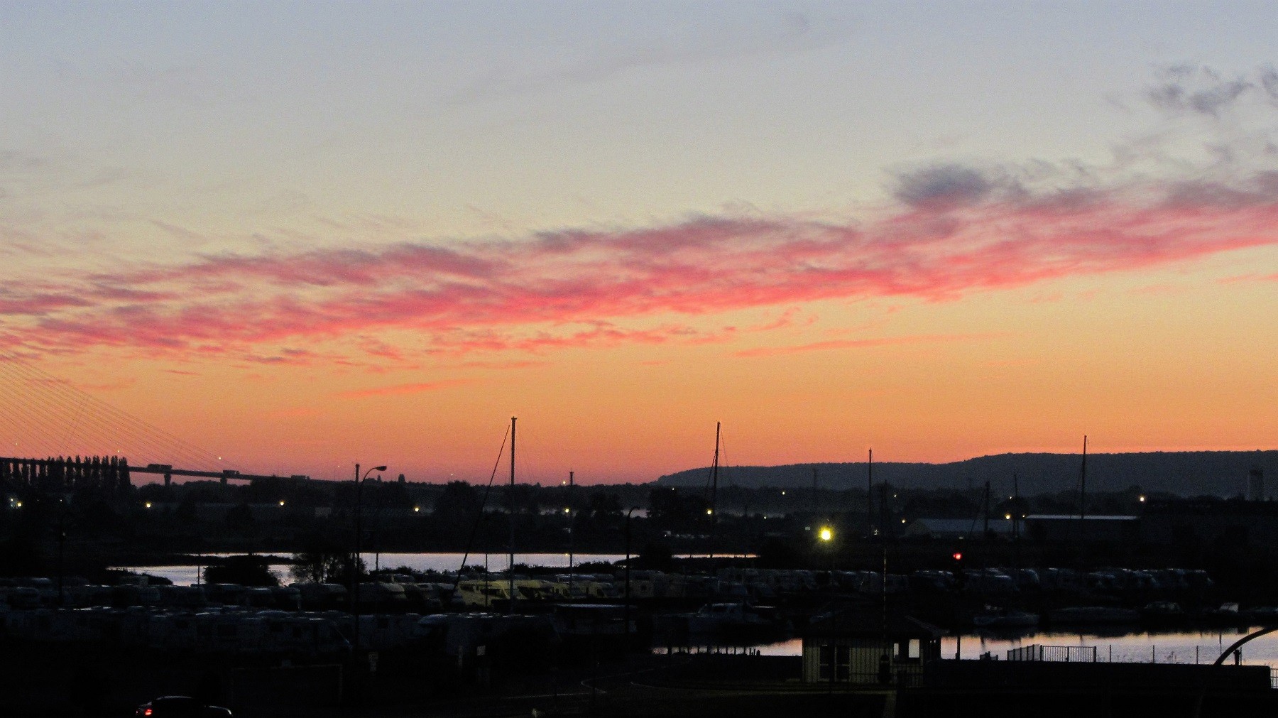 Wallpapers Trips : Europ France > Normandie couché de soleil sur honfleur