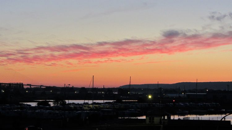 Wallpapers Trips : Europ France > Normandie couché de soleil sur honfleur