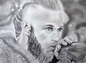  Art - Pencil Ragnar Lothbrok - Vikings