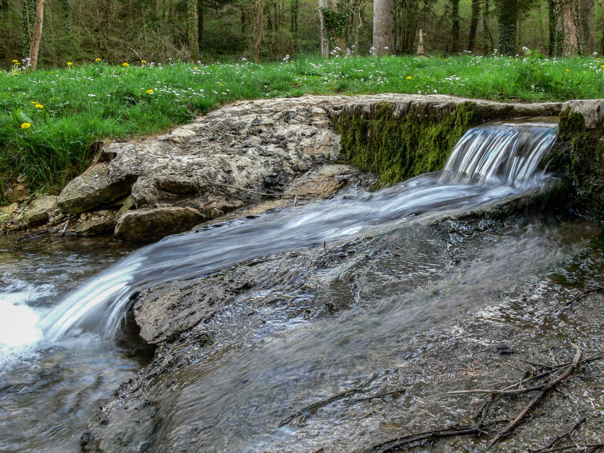 Wallpapers Nature Rivers - Torrents Ecoulement du ruisseau