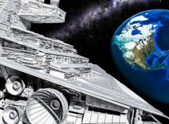  Fantasy and Science Fiction Imperial Star Destroyer to earth