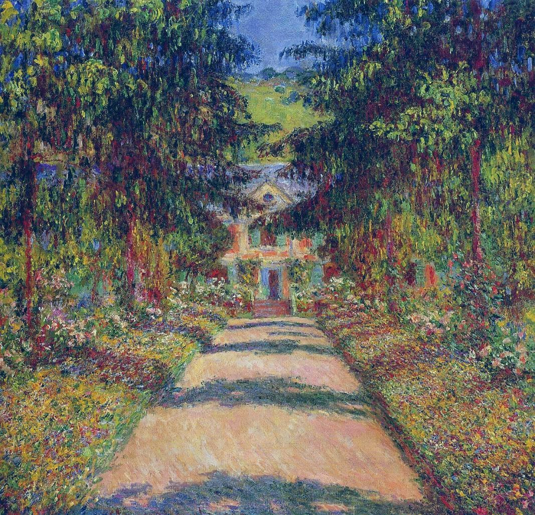 Wallpapers Art - Painting Impressionist La Grande alle  Giverny - 1900 - Claude Monet