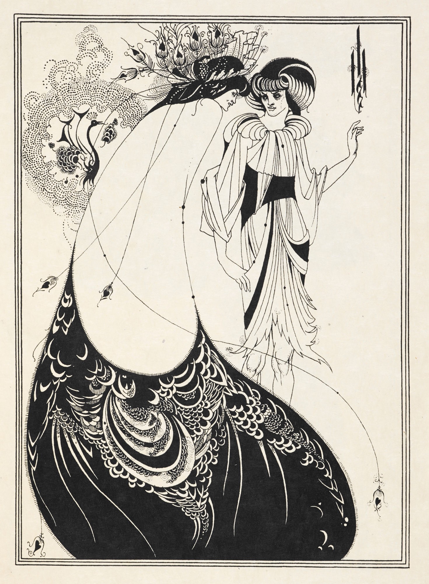 Wallpapers Art - Painting Characters Salom (Salom et le golier)- 1906 - Aubrey Beardsley