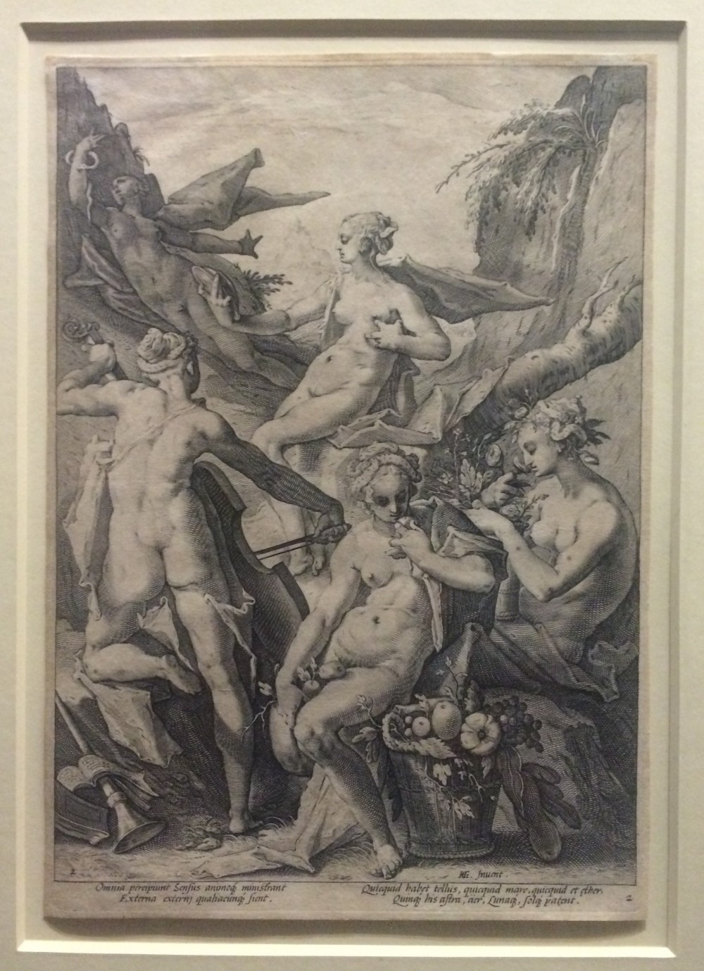 Fonds d'cran Art - Peinture Gravures Série des thèmes mythologiques et allégoriques (Les Cinq sens) - 1588 - Hendrick Goltzius